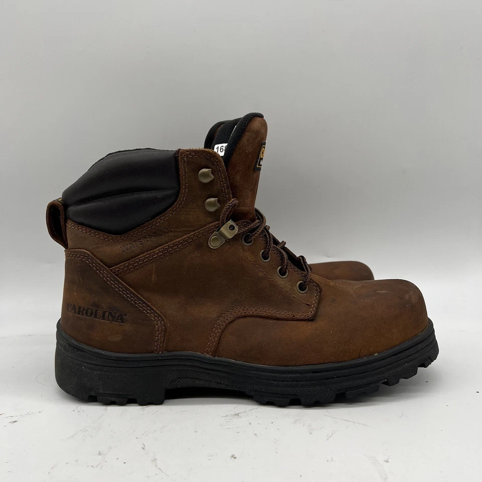Botas de trabajo para hombre Carolina Built cuadradas con puntera de acero aisladas impermeables talla 9,5D Foto 2 de 4