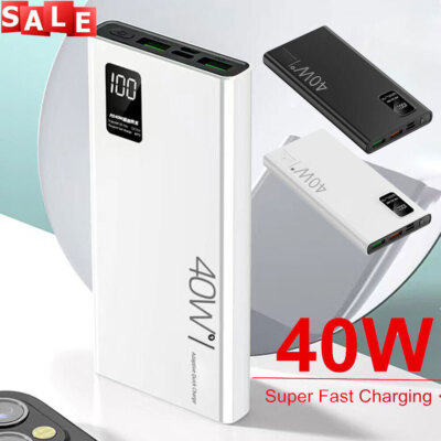 40W 20000mAh Power Bank Portable Super Fast Charger External Battery PD 18W 2USB
