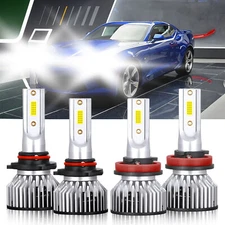 9005 H11 LED Headlight 6000K Bulbs Kit 10000LM For Chevrolet Camaro 2016-2018