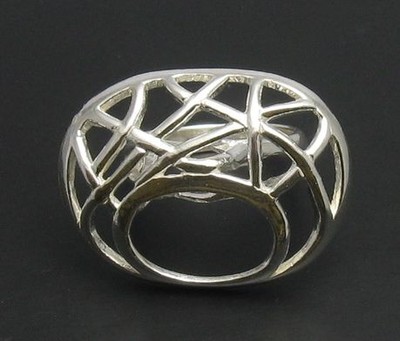 Genuine Stylish Sterling Silver Ring Solid Punched 925 Handmade