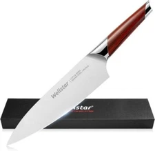 WELLSTAR Chef Knife, 8 Inch Professional Kitchen Chef’s Knife with Razor Sharp G