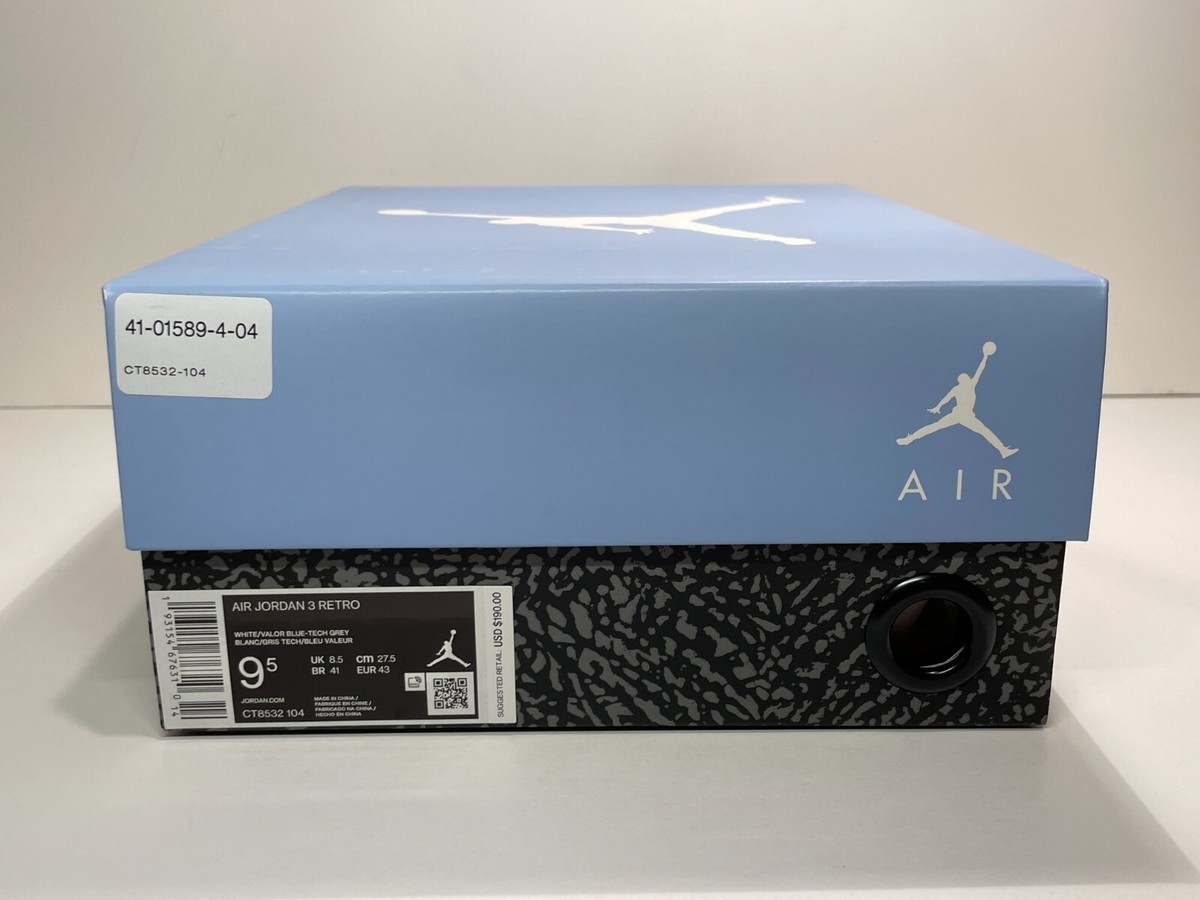 Nike Air Jordan 3 Retro UNC University Blue CT8532-104  display picture 1