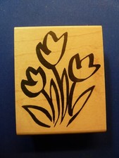Tulip Trio Rubber Stamp K1-287