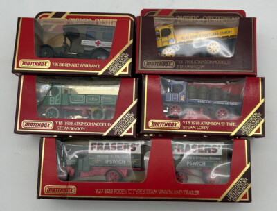 Matchbox Models of Yesterday Steam Waggon Y-18- Renault Y-25 Faser`s Y-27 NEU