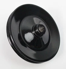 GM Black Single 1 Groove Power Steering Pump Pulley KeyWay SBC BBC Chevy 350 454