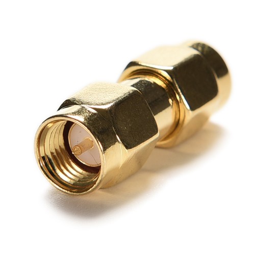 1pce Adapter SMA male to SMA male plug RF connector straight gold plati WF - Zdjęcie 2 z 4