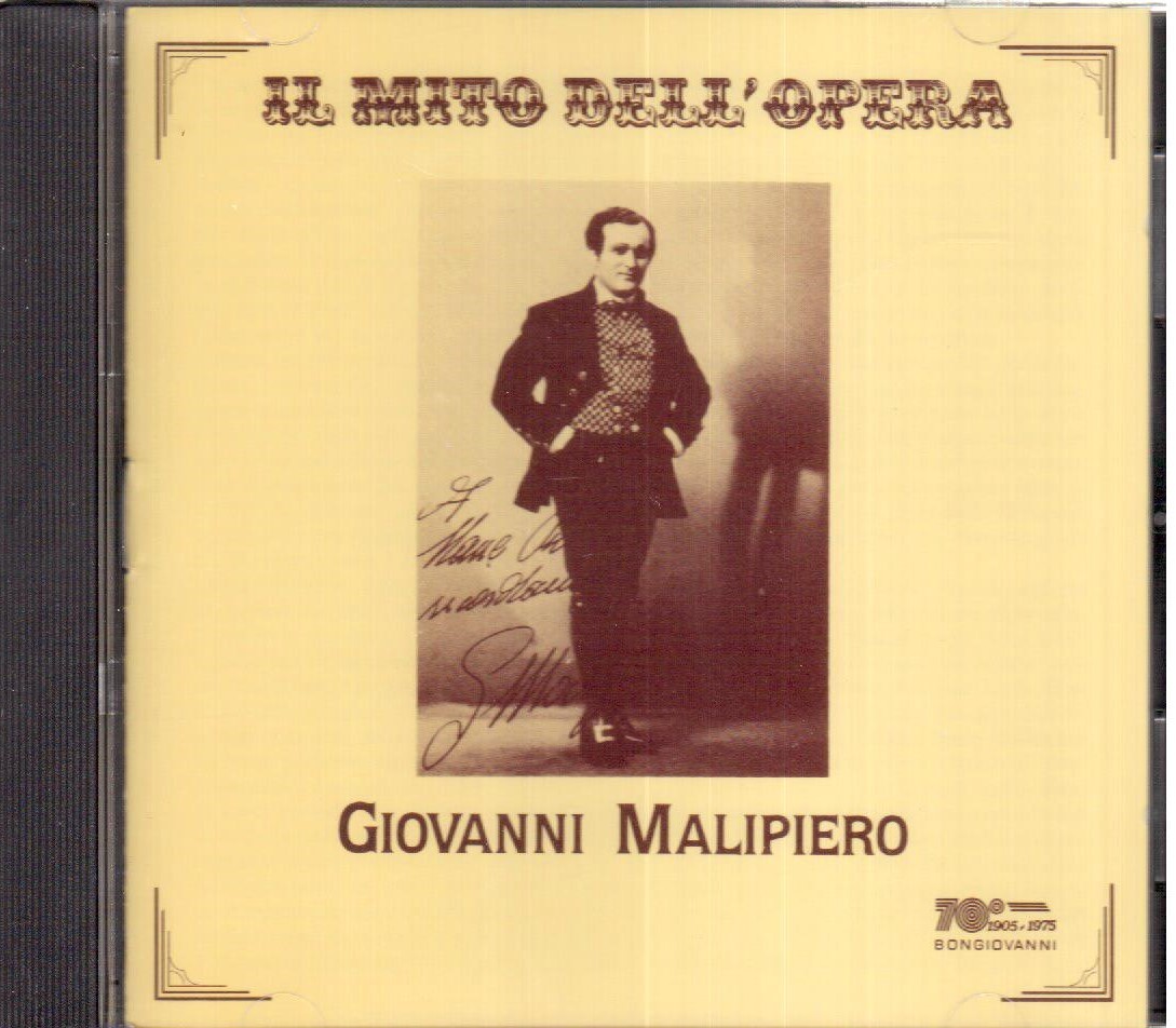 Giovanni Malipiero: Il Mito Dell'Opera - CD