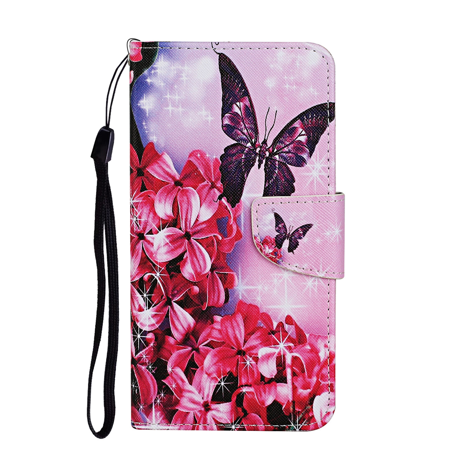Flower Flip Phone Case For Huawei Honor Xiaomi Redmi Vivo OPPO Samsung iPhone
