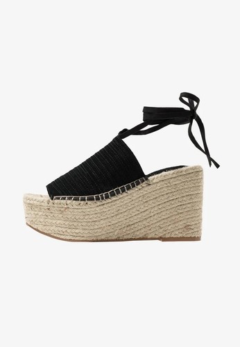 Topshop Ladies Summer Beach Sale ☀️Platform Sandals In Natural / Black 5 RRP £49 - 第 1/8 張圖片