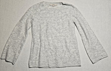 The Loft Gray Cream Pull Over Sweater Women's Petites XXSP I2