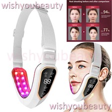 Electric V-Face Shaping Massager LED Light Face-Lifting Slim Double Chin Removal