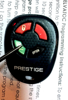 PRESTIGE KEY LESS CAR ENTRY REMOTE FOB START LED-RED KEYFOB CAR AUTO OPTION USA