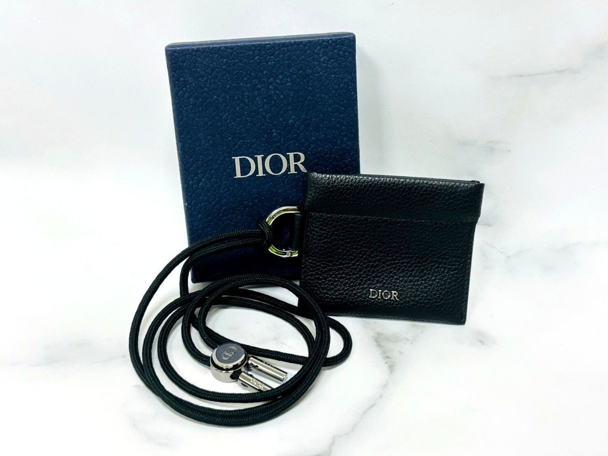 Dior ブラック レザー コインケース　がま口 s-l1200.jpg