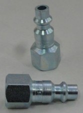  1 MILTON 728 Air line hose fitting nipple M style 1/4" female NPT thread plug