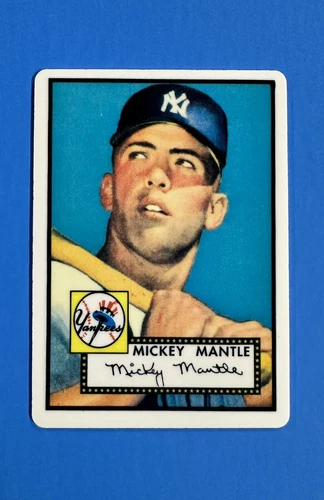 MICKEY MANTLE ~1996 R&N China ~ 1952 Topps #311 Porcelain /1000 ~ HOF YANKEES v1