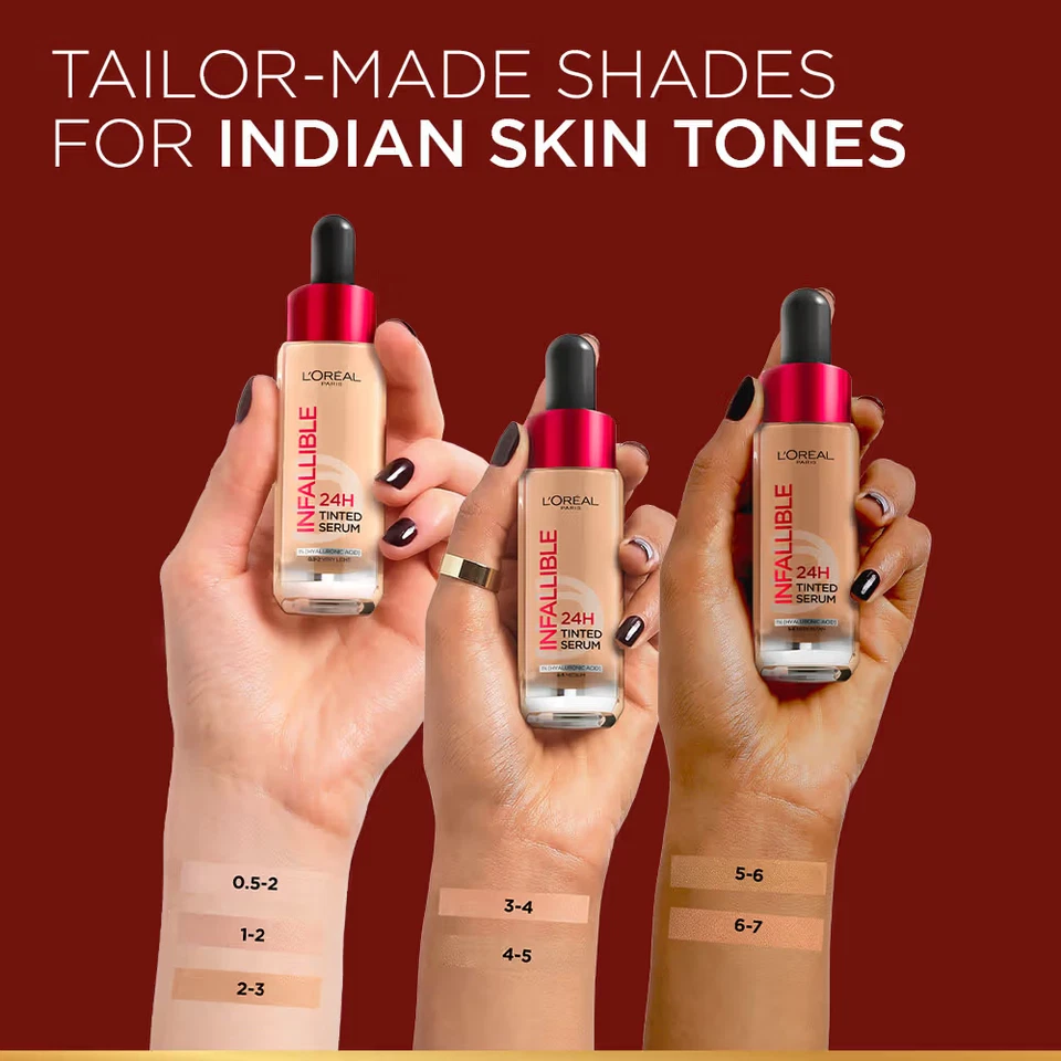 L’Oreal Paris Infallible 24H Tinted Serum Foundation  Lightweight (30ml) - Image 2 of 4