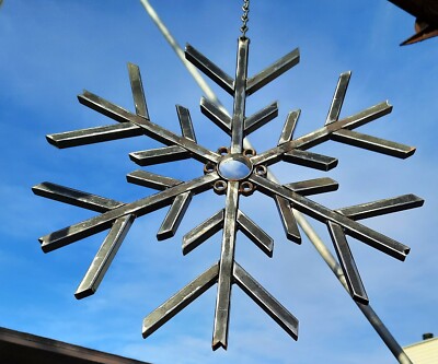 Snowflake Handmade Hanging Metal Artwork