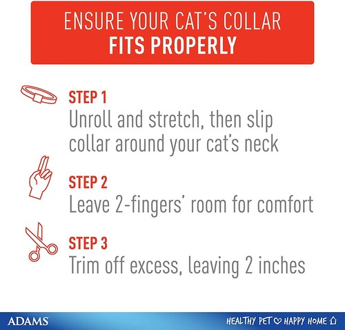 ADAMS PLUS Flea & Tick Breakaway Collar Adjustable 7 MONTH Protection for CATS - 第 7/7 張圖片