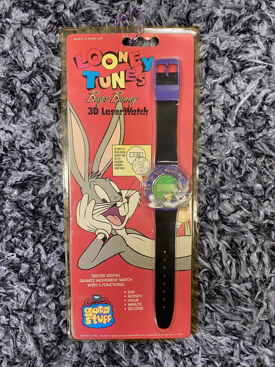 Looney Tunes Bugs Bunny Wrist Watch 3d Elmer Fudd Good Stuff  display picture 3