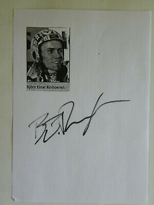 Björn Einar Romören Autogrammkarte Original Signiert Skispringen