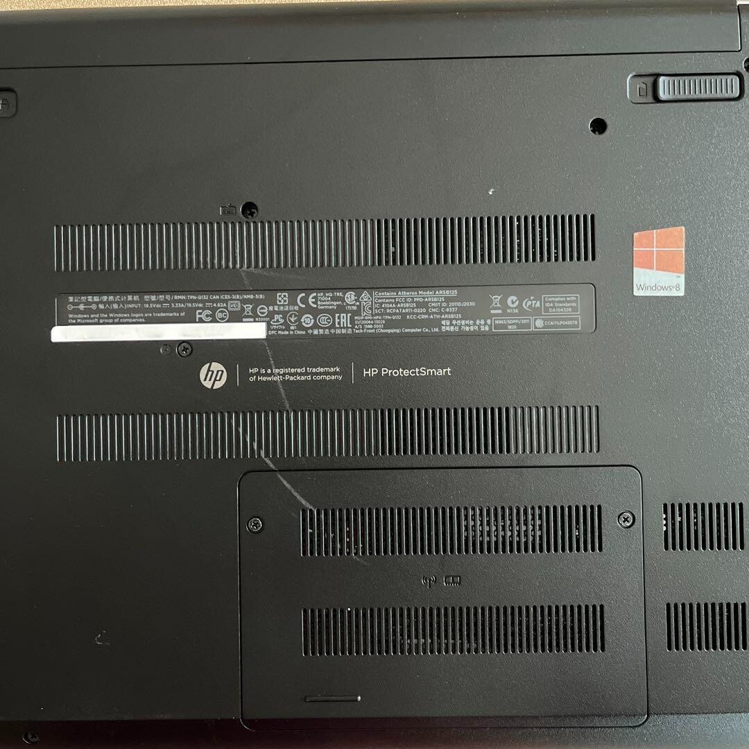HP Pavilionノートパソコン TPN-Q132 英語　動作確認済み HP Pavilionノートパソコン TPN-Q132 英語 動作確認済み