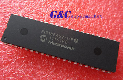 10PCS PIC18F452-I//P PIC18F452 MICROCHIP IC DIP-40 new