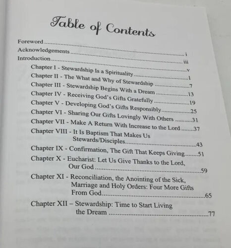 Stewardship, A Life Giving Spirituality Rev Joseph D. Creedon Signed 1st Edition - Foto 6 di 12