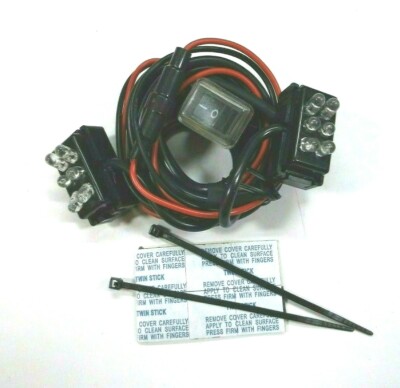 Set of ElectroPods 12 volt Green LED Golf Cart Step Lights w/Harness