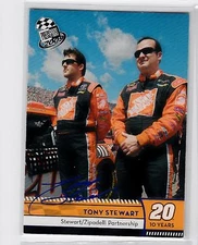 NASCAR TONY STEWART 2009 PRESS PASS BLUE 10 YEARS #95