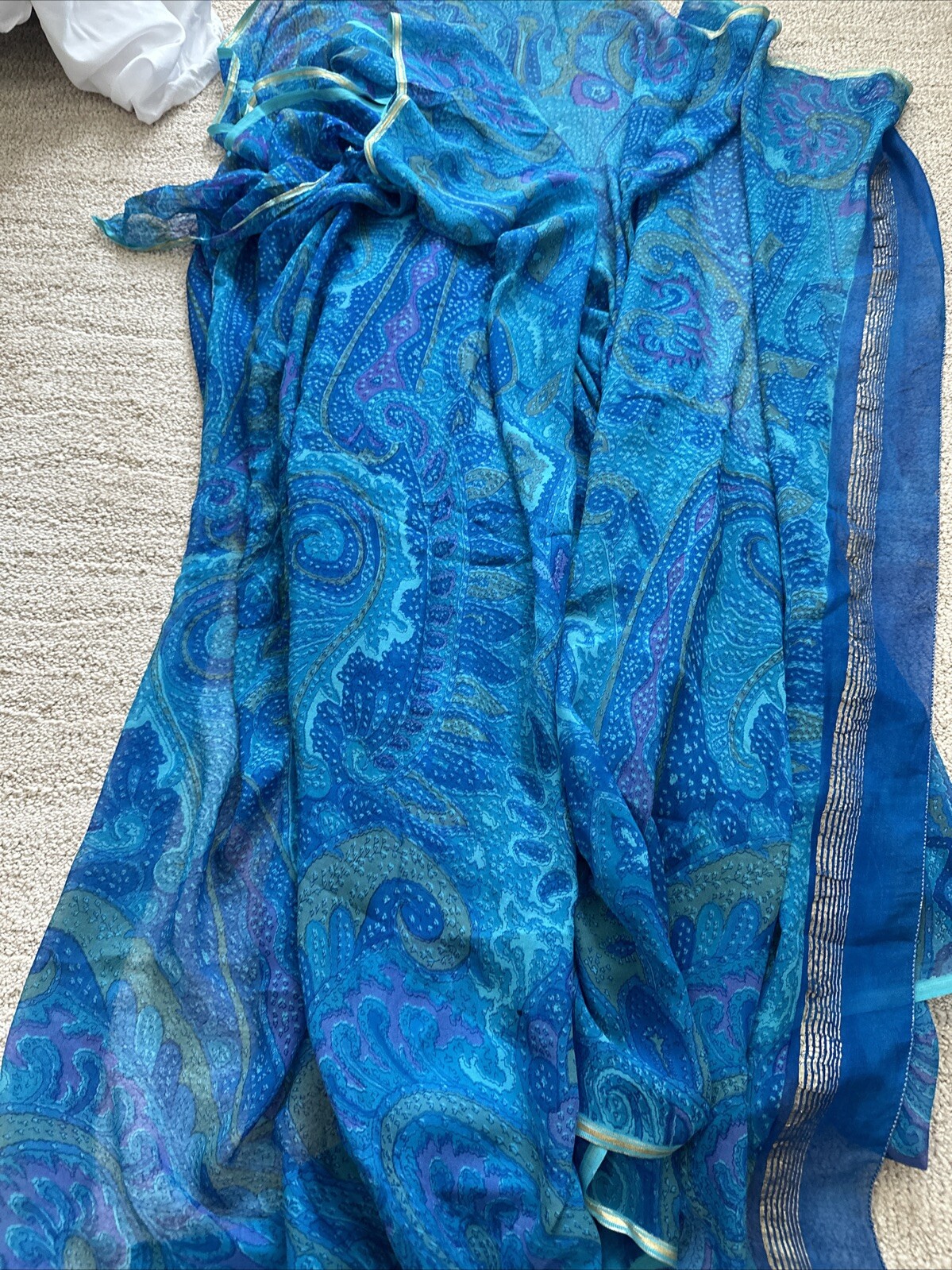 Printed Georgette Sari - image 4