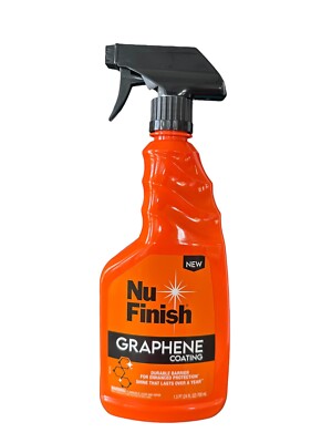Nu Finish Graphene+Ceramic Coating Spray Paint Protection 24 Oz Shine Barrier Ne