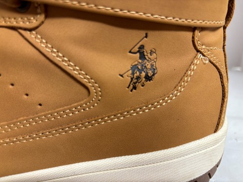 Bota de Senderismo Para Hombre USPA Talla 12M Marrón Tostado con Correa Envolvente para el Tobillo NUEVA sin Etiqueta - Imagen 5 de 11