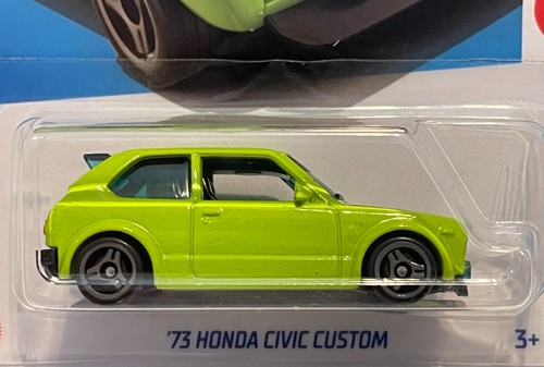 HW '73 HONDA CIVIC CUSTOM GREEN 2023 F-CASE J-IMPORTS SERIES 8/10 - Picture 3 of 6