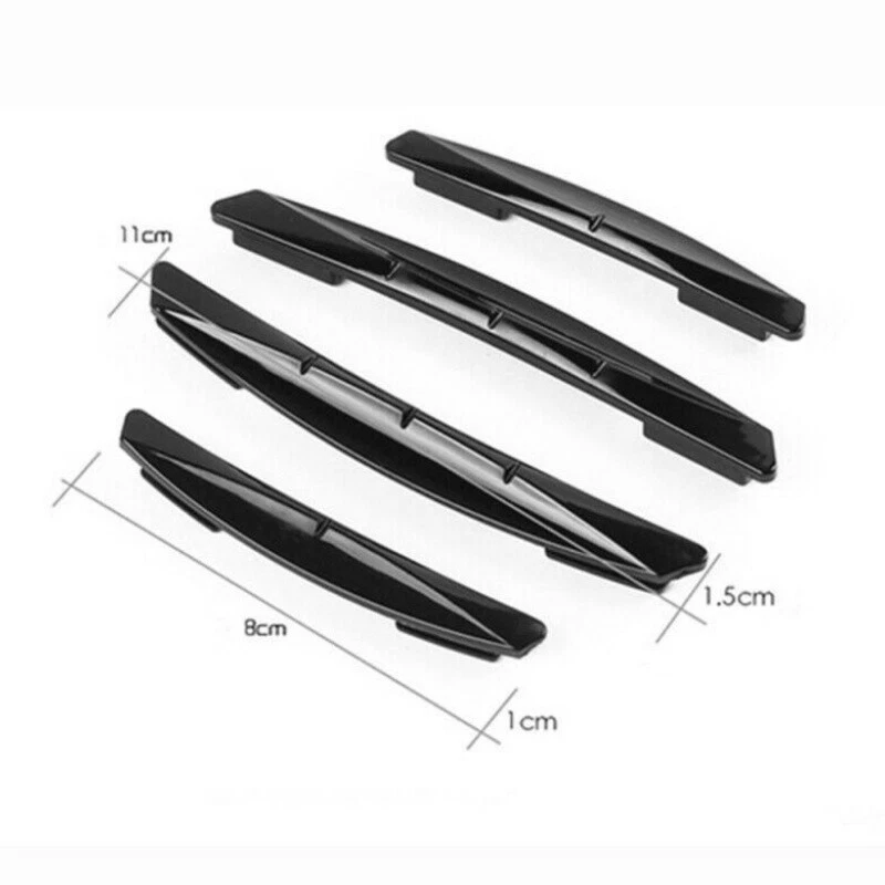 4x Tira Protectora Anticolisión Borde Puerta Coche Accesorios Negro Foto 4 de 4
