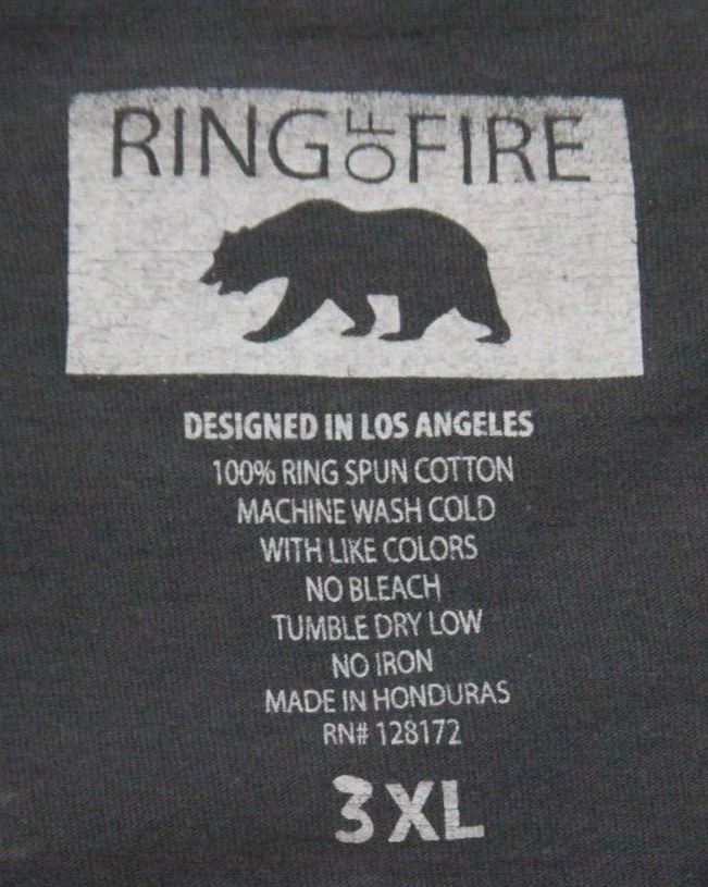 Camiseta Top Hombre 3XL Anillo de Fuego Cabeza de Indio Manga Corta Gráfico XXXL Z25 Foto 4 de 4