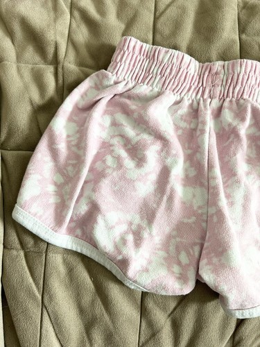 🌸 REEBOK Girls Size Small (7) Pink And White Shorts K92 - Picture 2 of 12