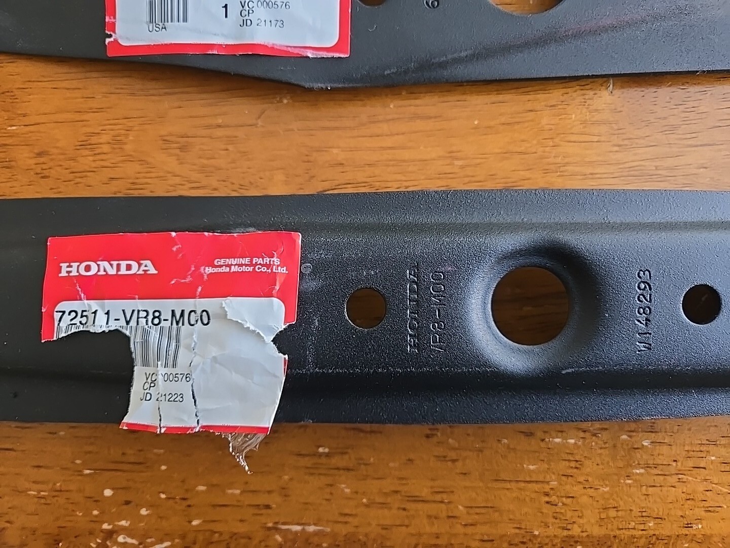 Honda Original Equipment Blade Set 72511VR8M00 & 72531VR8M00 eBay