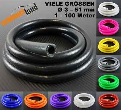 1m Silikonschlauch VARIO Größen 3-51mm Unterdruckschlauch Vakuumschlauch farbig