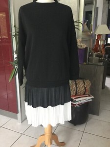 robe noir et blanche zara