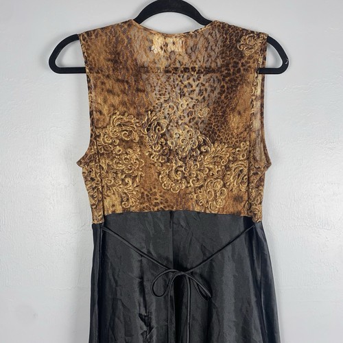 Gilligan O’malley Black Slip Grunge Sleaze Lace Dress Womens XL Vintage - Picture 6 of 6