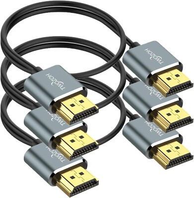 Ultra Thin HDMI Kabel | 3 Fuß | Flexibel & Slim | 4K@60Hz