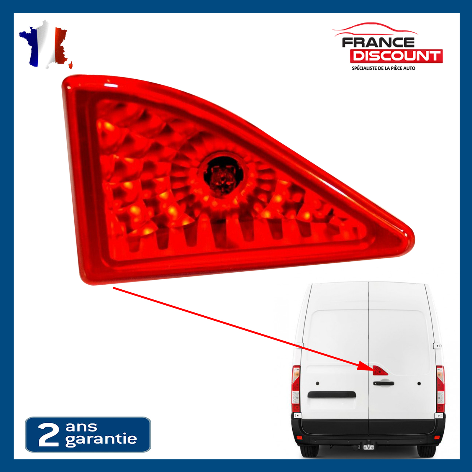 Feu de freinage surélevé 3ème feu stop additionnel NV400 2010-2016 - 3