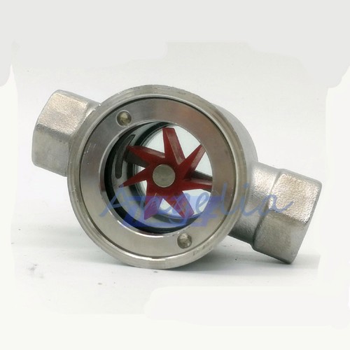 3/4" BSP SUS 304 Sight Flow Concentric Plastic Impeller flow indicator - Picture 2 of 3