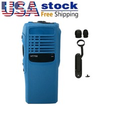 1x Blue Refurbish Front Housing Cover Case replacement for HT750 Radio