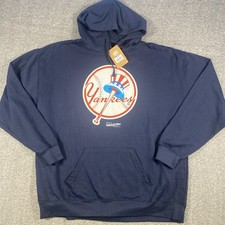 Mitchell  Ness New York Yankees Blue hoodie size 2 XL for cold ballpark Nights