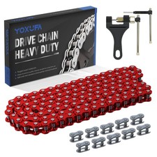 Red 420 Chain 132 Link For 50cc 110cc 125cc SSR Predator 212cc Pit Dirt Bike ATV