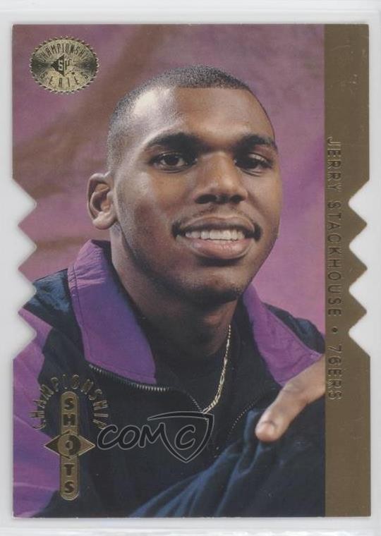 1995-96 SP Championship Series Shots Gold Jerry Stackhouse #S15 Rookie RC 7y2