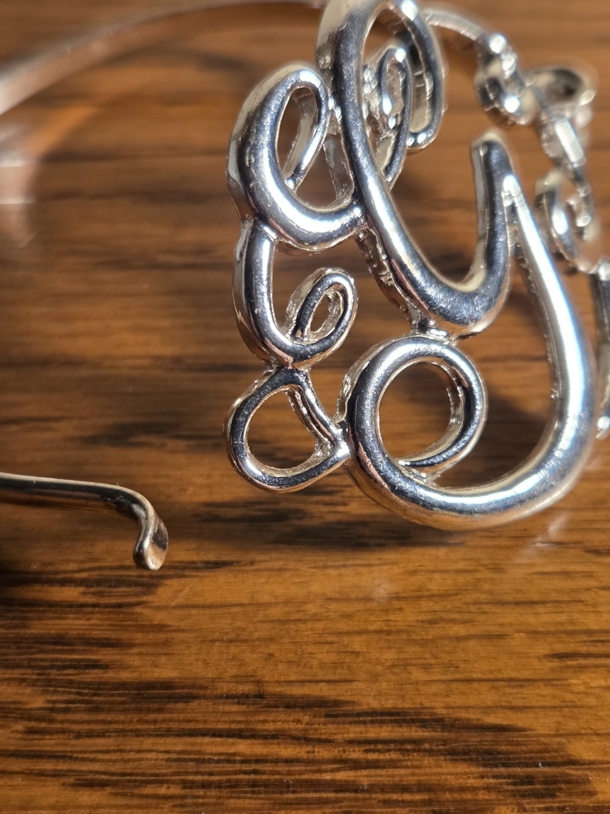 Monogram Style Letter Initial G Bangle Bracelet W… - image 6