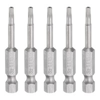 "5 StüCk TT10 Magnetkopf Torx-Bits Mit 1/4\" Sechskantschaft FüR Torx, 2\" LäNge"