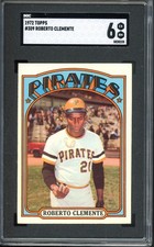 1972 Topps #309 Roberto Clemente SGC 6 Vintage HOF Baseball Card (0225)